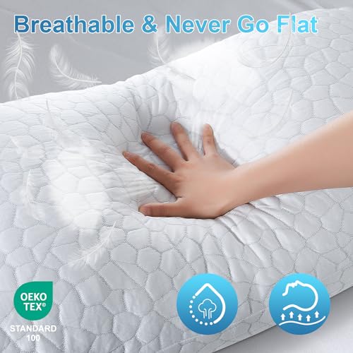 Shredded Memory Foam Cooling Pillows King Size 2 Pack O8209