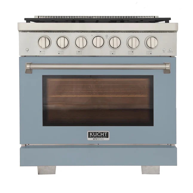 36 5.2 cu. ft. Propane Gas Range Light Blue W2910