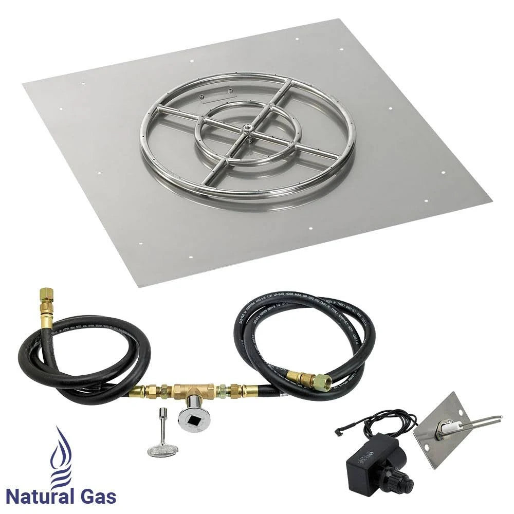 30x22 Square Flat Pan with Spark Ignition Kit Natural GAS W228434