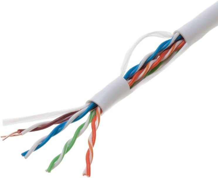 Black Solid 24AWG Cat5e Bulk Network Cable UTP J625398