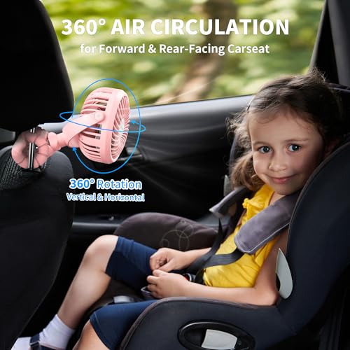 Battery Operated Stroller Fan Clip On Fan 3 Speeds Black X357157