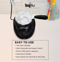 Black Chocolatiere Mini Fondue Pot and Candy-Maker D855