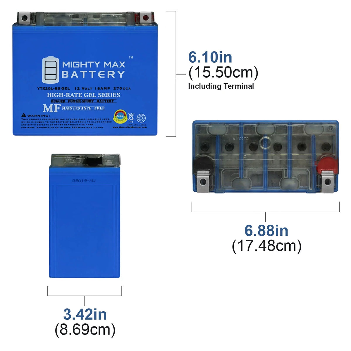 12V GEL Replacement Battery Y668