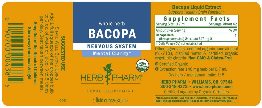 Bacopa Extract 4 oz H699