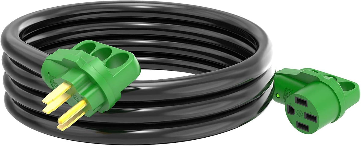 50 Amp 50 Feet Heavy Duty RV Power Extension Cord with LED Power Indicator and Cord Organizer F5831