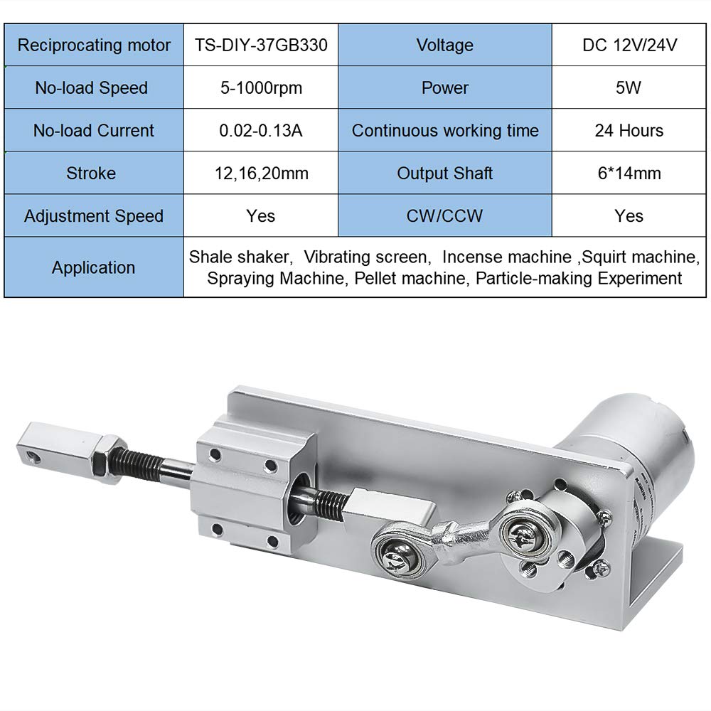 Adjustable Stroke 24V Linear Actuator Kit V798