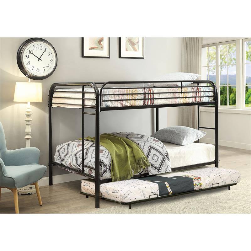 Black Full Metal Youth Trundle A504