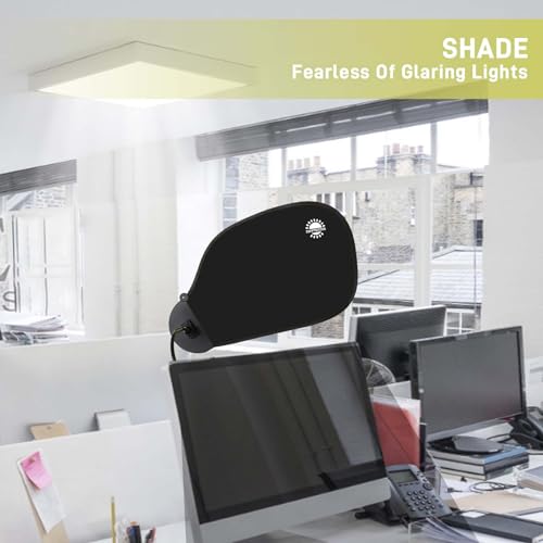 Black Adjustable Office Cubicle Shade P322