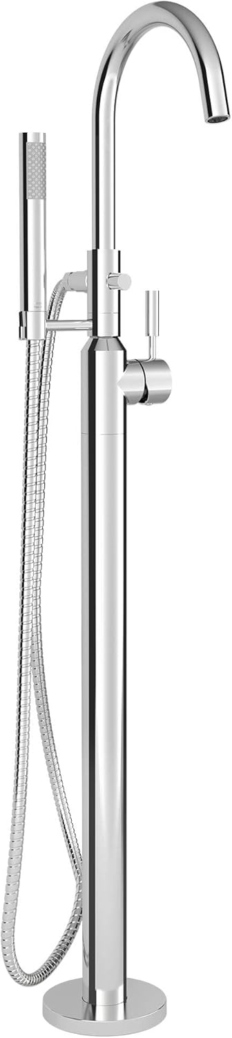 One-Handle Freestanding Tub Faucet with Handheld Shower, Polished Chrome A8922