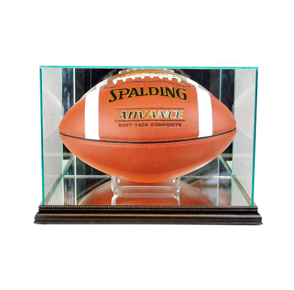 Black Football Glass Display Case C1570