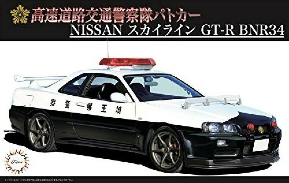 Nissan Skyline GT-R Police Car 1/24 Scale Kit Y850580