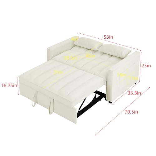 Black Velvet Convertible Sleeper Sofa Bed Z899488