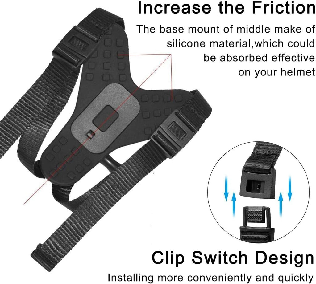 Motorcycle Helmet Chin Strap Mount for GoPro Hero Action Camera E885