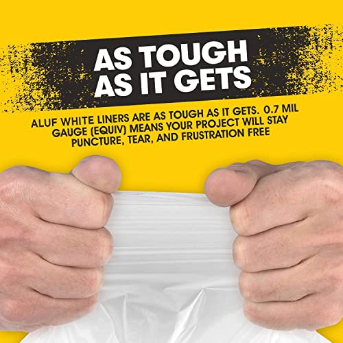 4 Gallon 0.5 Mil White Trash Bags Q421527