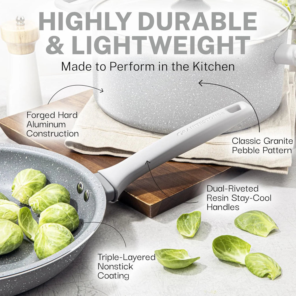 20 Pc Non Stick Pots and Pans Cookware Set M178