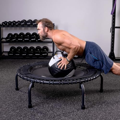 44 Inch Folding Fitness Trampoline with Arched Legs H3997