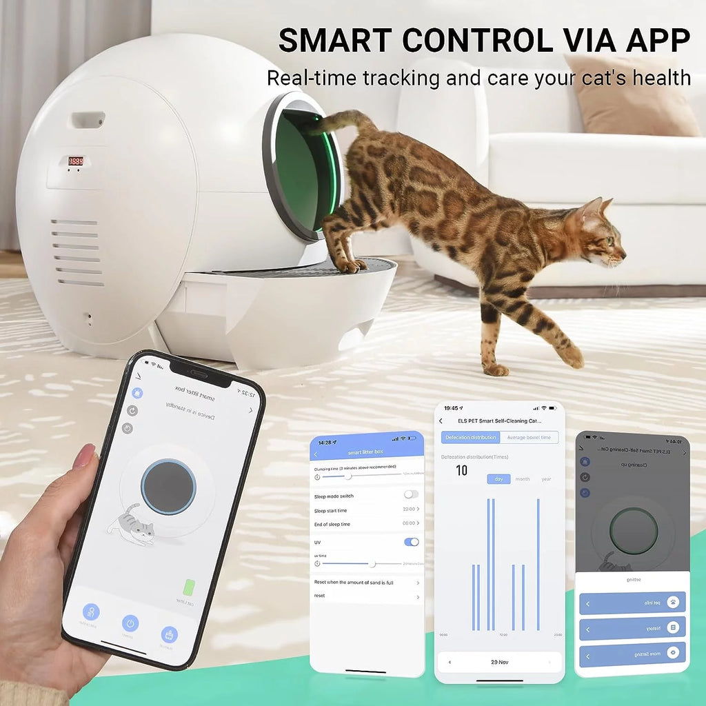 WiFi Smart Self-Cleaning Cat Litter Box X4890