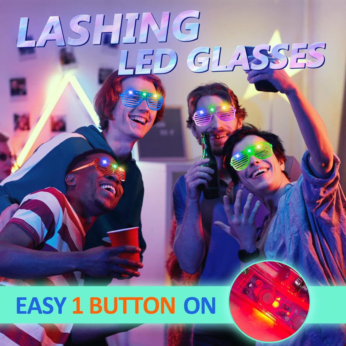 25 Pack Light Up Glasses R30317