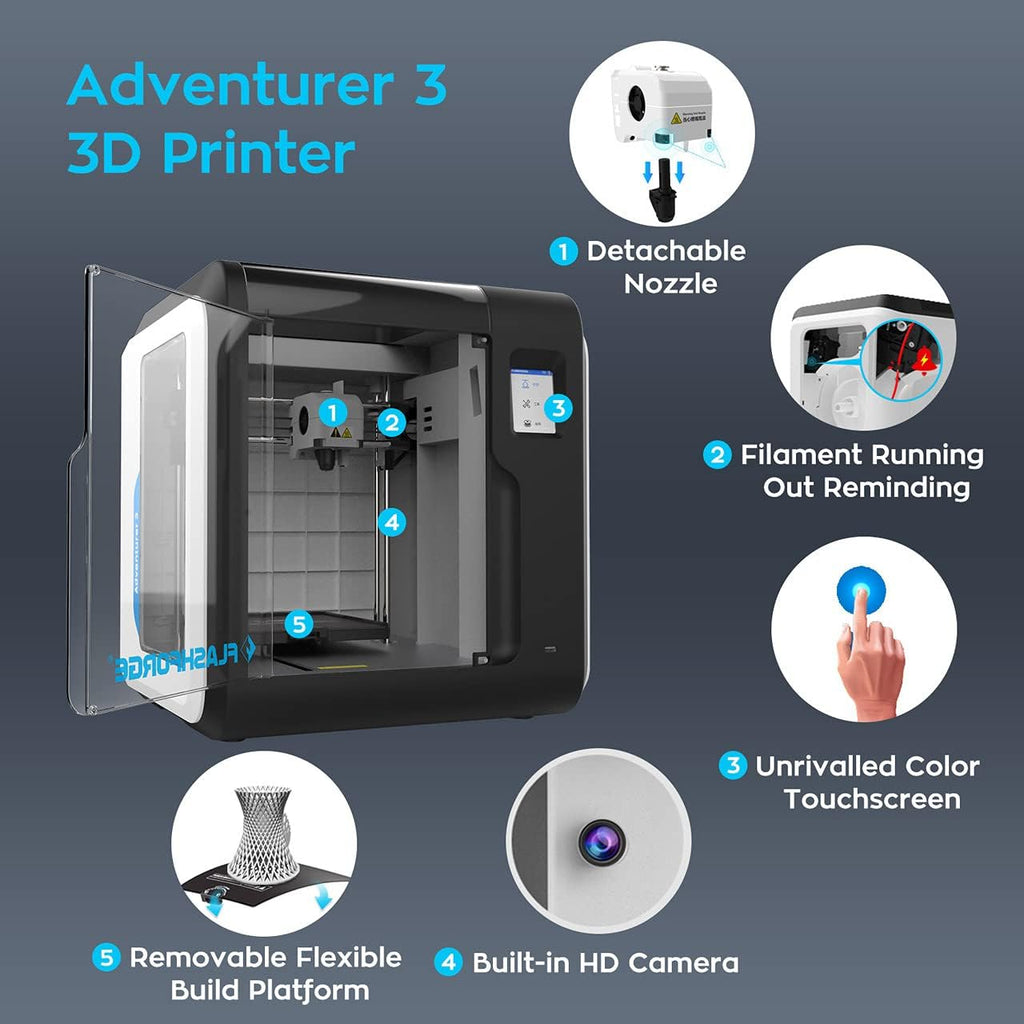 3D Printer with Heating Bed O190754