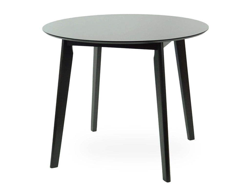 Set of 5 Solid Wood Dining Table and 4 Side Chairs with Padded Seat, Espresso O230
