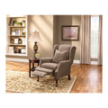 Taupe Two-Piece Wing Recliner Cover A33389