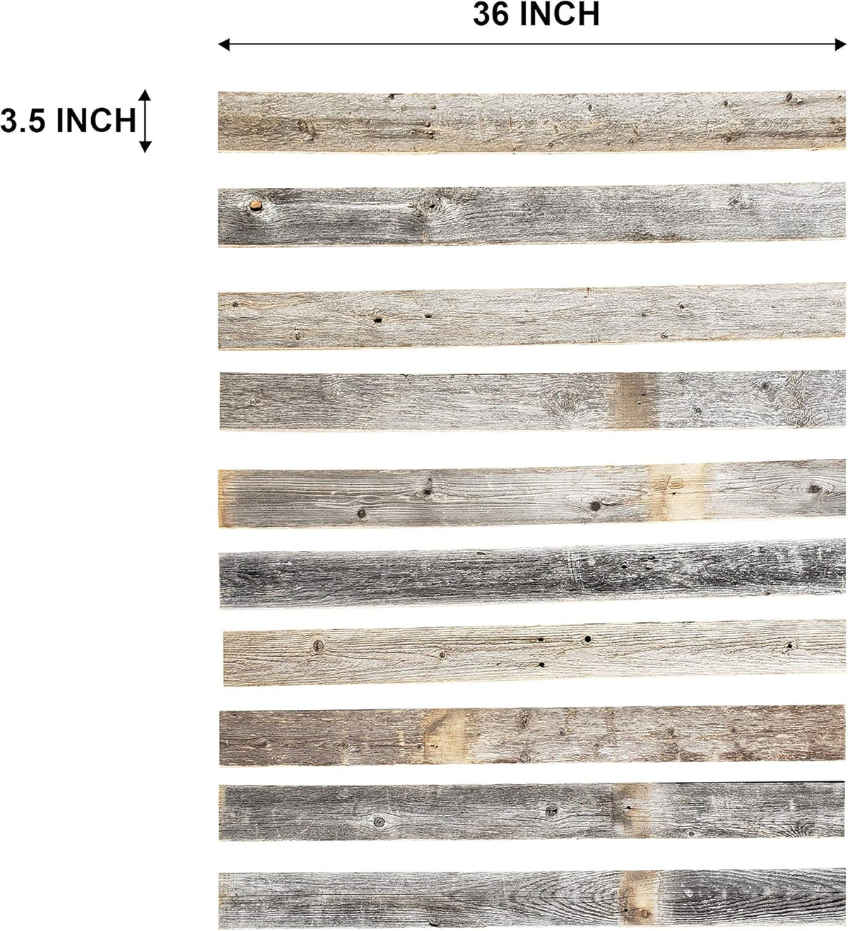 Whitewash Weathered Wood Planks for Walls X7637