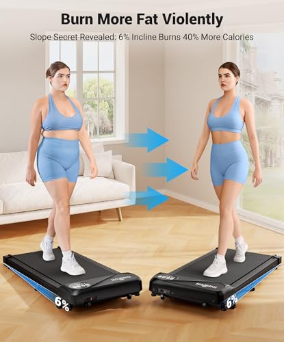 Walking Pad Treadmill Under Desk with Remote Control LED Display N2361