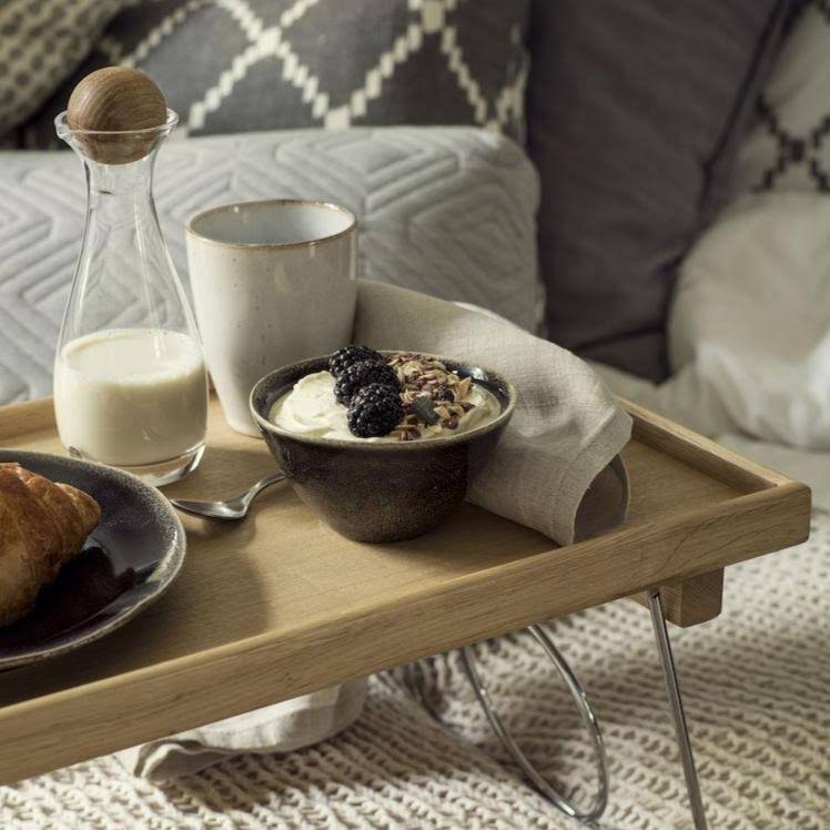 Oak Bed Tray with Folding Legs M216