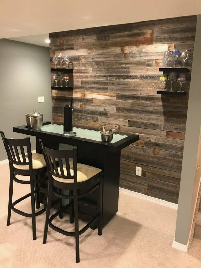 Whitewash Weathered Wood Planks for Walls X7637