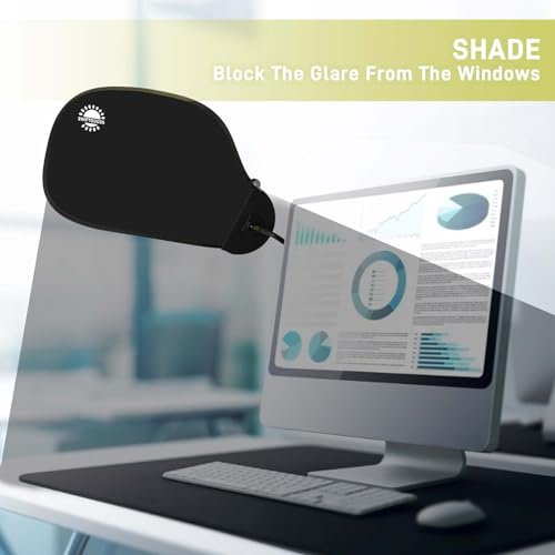Black Adjustable Office Cubicle Shade P322