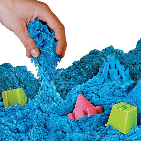 Play Sand - 12 lbs of Sand with Castle Molds (Blue) L768