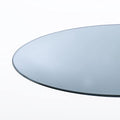 36 Inch Round 3/4 Inch Thick Clear Tempered Glass Table Top with Flat Polished Edge E69747