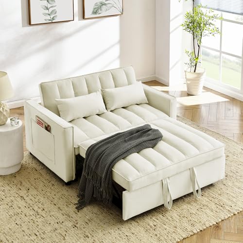 Black Velvet Convertible Sleeper Sofa Bed Z899488