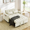 Black Velvet Convertible Sleeper Sofa Bed Z899488