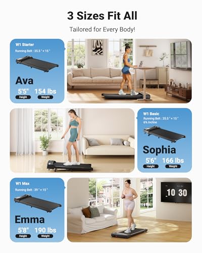 Walking Pad Treadmill Under Desk with Remote Control LED Display N2361