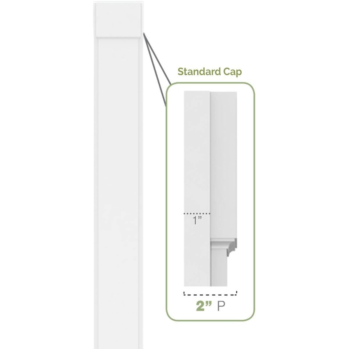 PVC Pilaster with Capital & Base (Pair) N9807