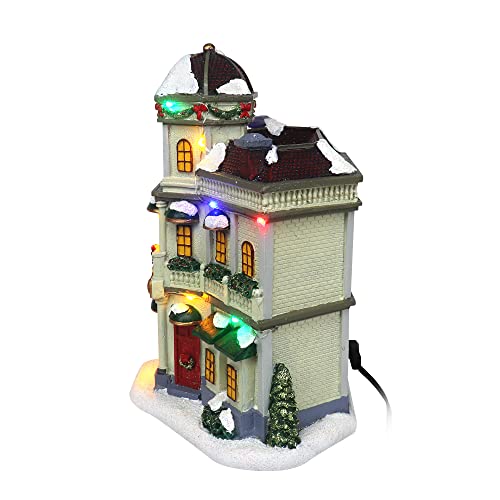 Lighted Musical Snow Village Collectible Building Houses R2202