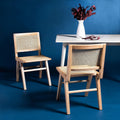 Natural Cane Dining Chair Set of 2 Z28393