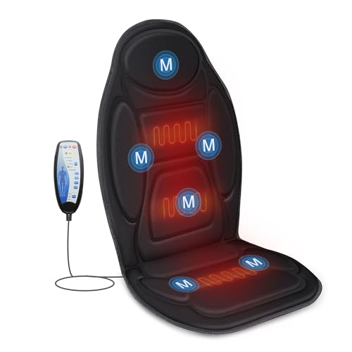 Vibration Back Massager with Heat, Massage Seat Cushion A912639