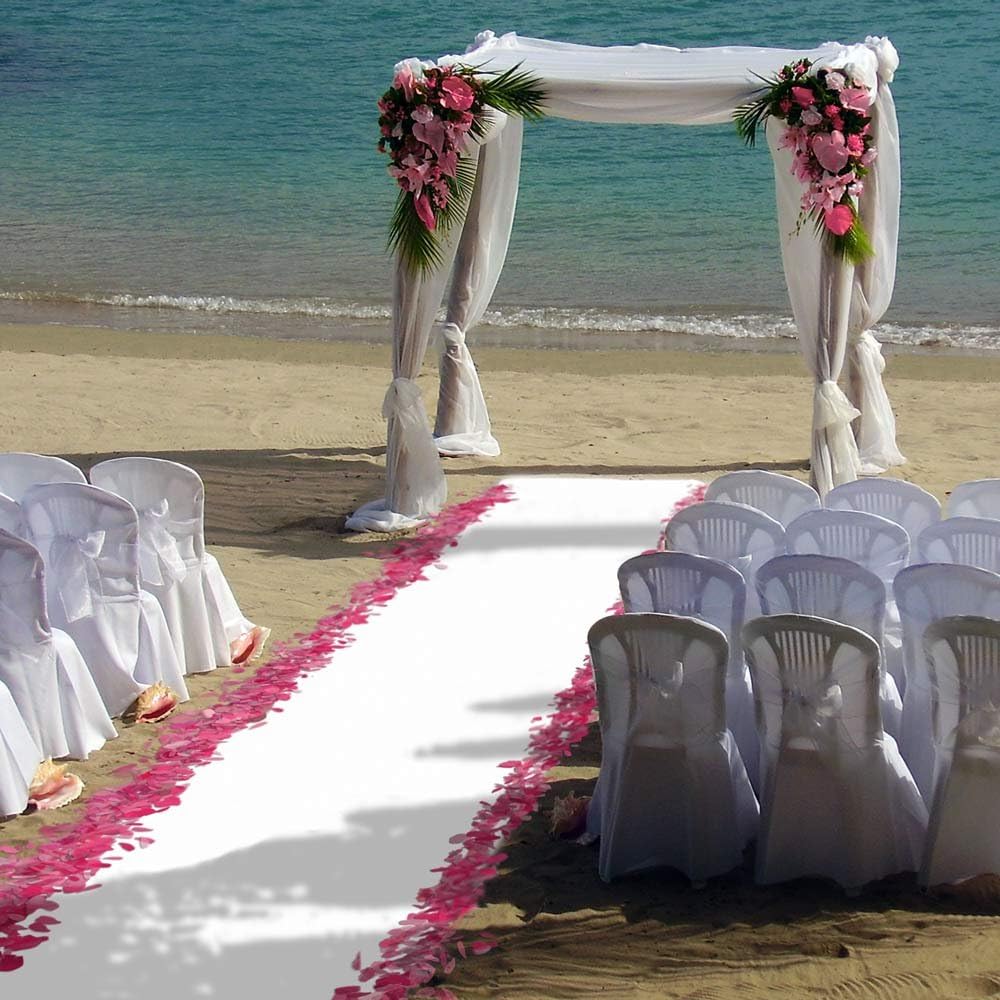 White Carpet Aisle Runner 4 Feet x 30 Feet N4472