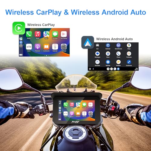 5" Waterproof Touch Screen Motorcycle Carplay Android Auto R78707