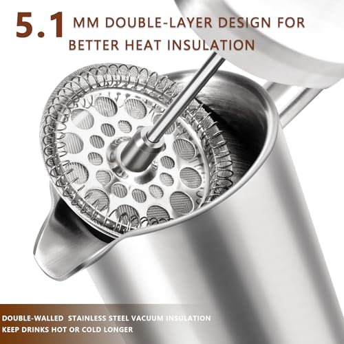 12 OZ Stainless Steel French Press Coffee Maker E5012