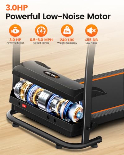 3.0HP Foldable Treadmill with Incline E88922