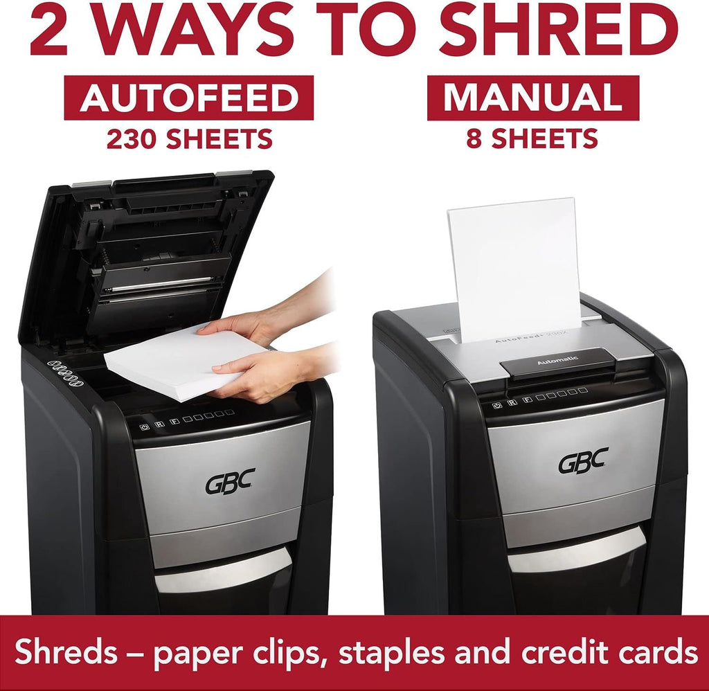 Auto Feed 300 Sheet Capacity Micro-Cut Paper Shredder A480921