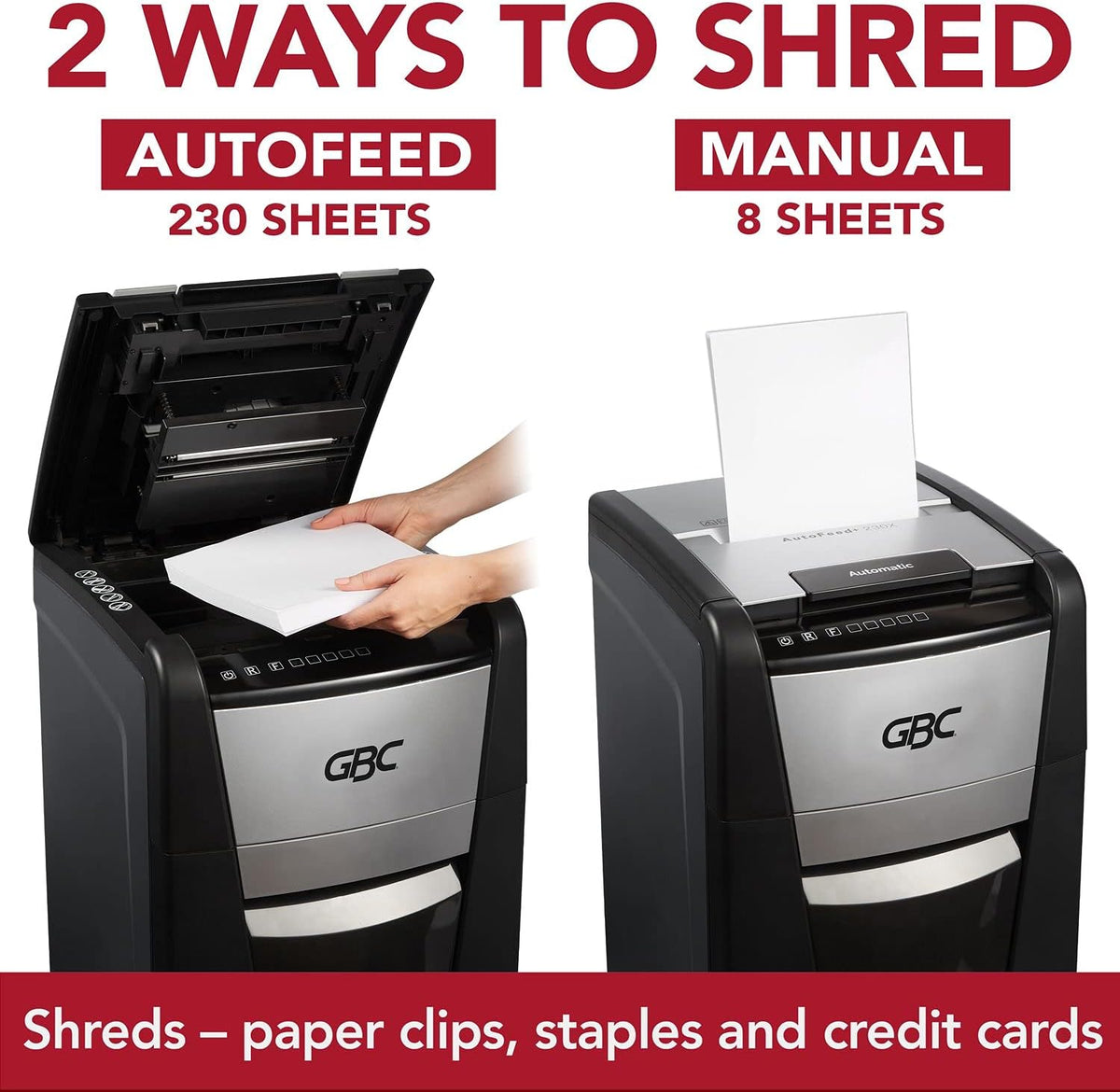 Auto Feed 300 Sheet Capacity Micro-Cut Paper Shredder A480921