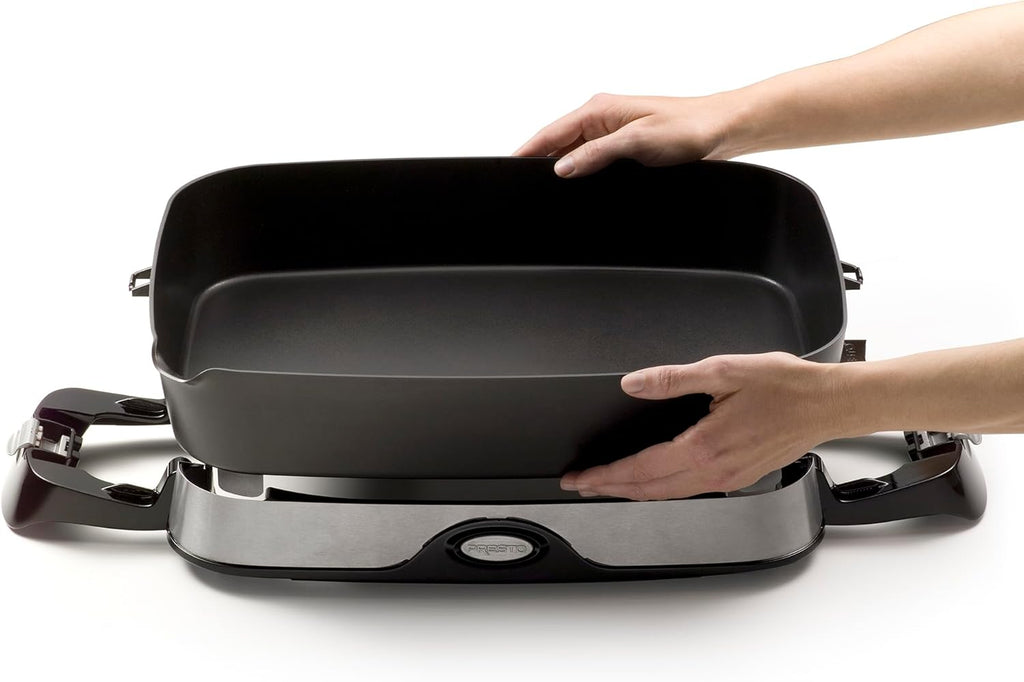 16-inch Black Electric Foldaway Skillet X5218