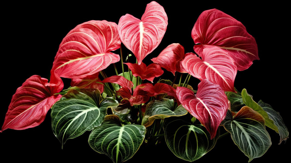 6 Crimson Sky Caladium Bulbs F289142
