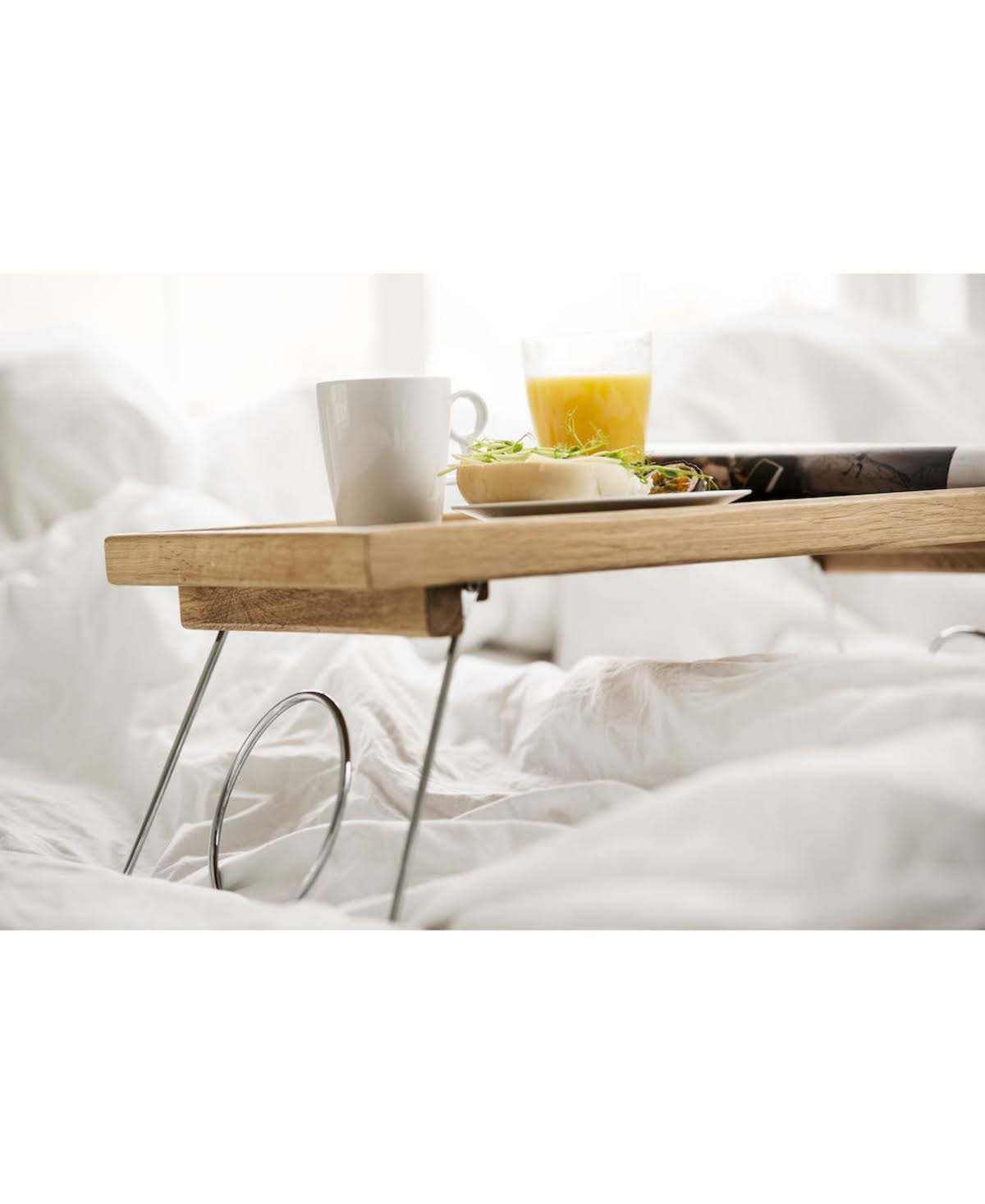 Oak Bed Tray with Folding Legs M216
