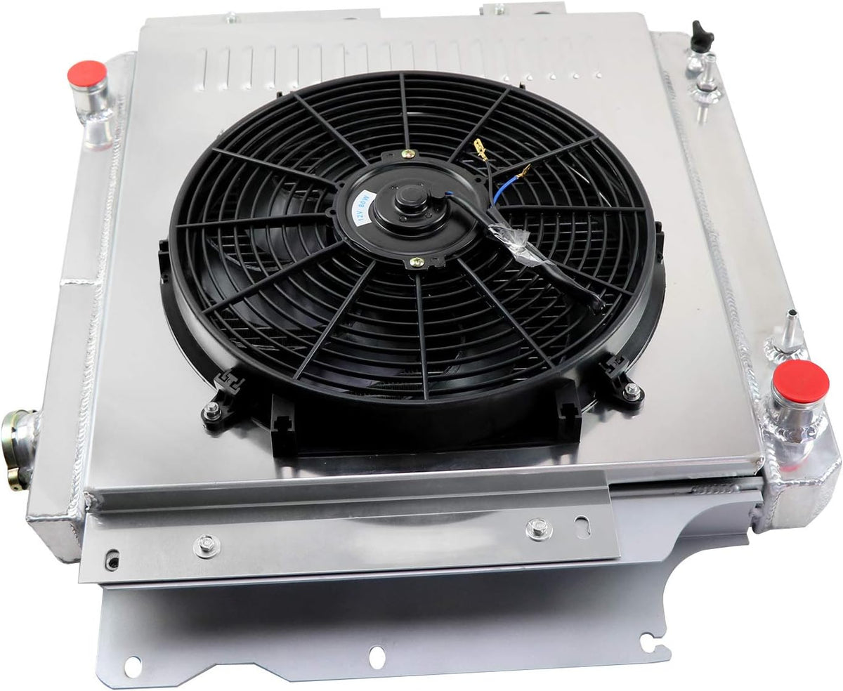3 Row All Aluminum Radiator with Shroud Fan and Thermostat D294