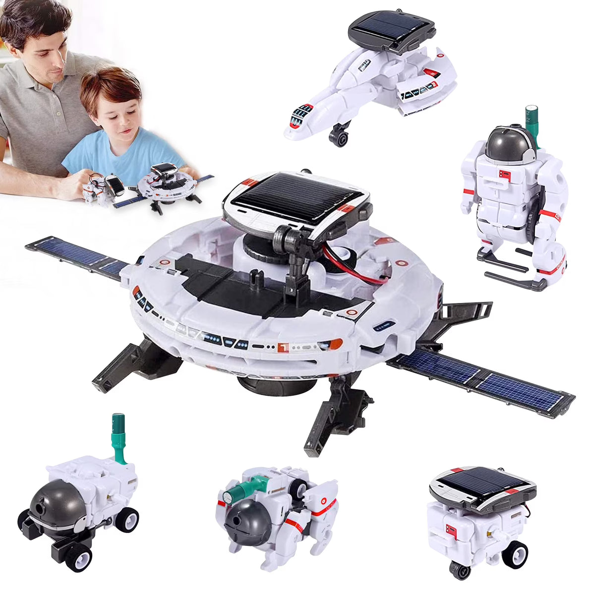 6-in-1 Solar Robot Science Kits W392